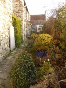 The Church Garden before the archaeological discovery.
