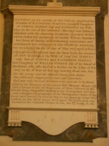 A close-up photo of the Plaque located in the digging up of St Peter's Church Garden.